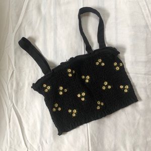 Smocked Crop Top